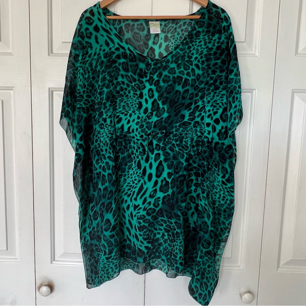 Castaways Leopard Print Kaftan